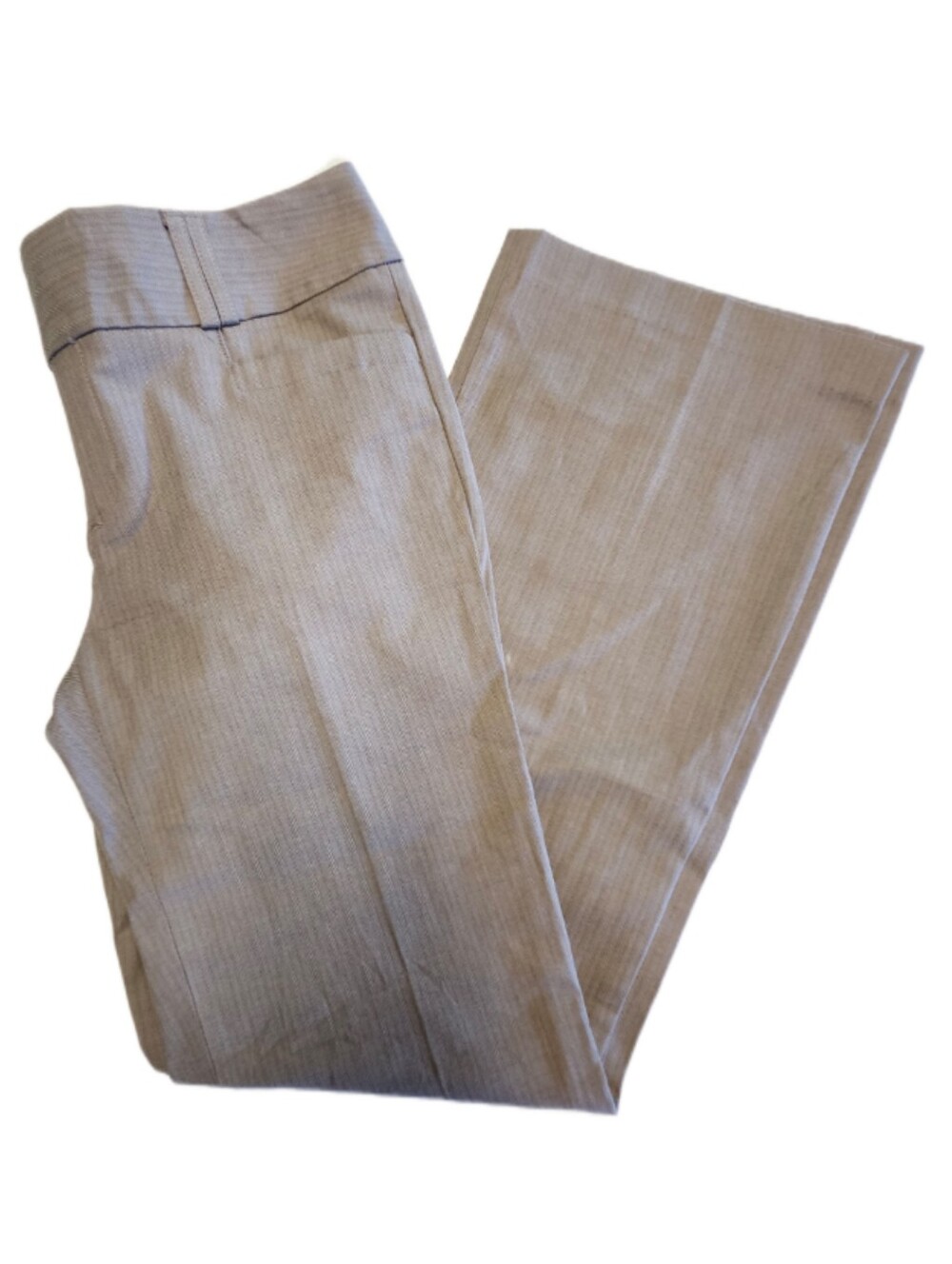 Banana Republic NWT Martin Fit Low Rise Trouser Pants, Tan Subtle Pinstripe, 10